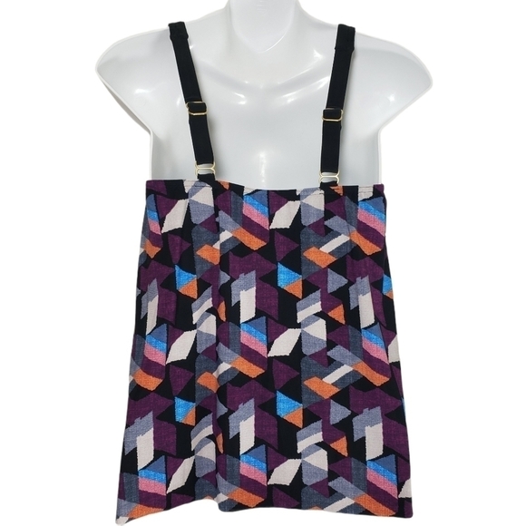 Dreamsuit Black Multi Adjustable Strap Tankini Top - Picture 5 of 7